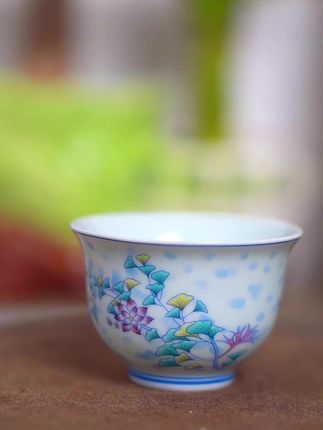 #茶具好物推荐 #斗彩 #品茗杯 #釉上彩 #高端