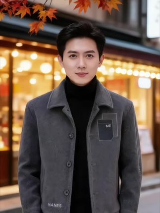 #秋冬新款#毛呢大衣 #韩版穿搭 #休闲潮流穿搭 #男士外套
