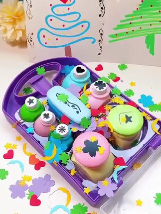 #创意diy #启蒙益智玩具 手工制作压花器宝宝自己动手做手工的神器来咯