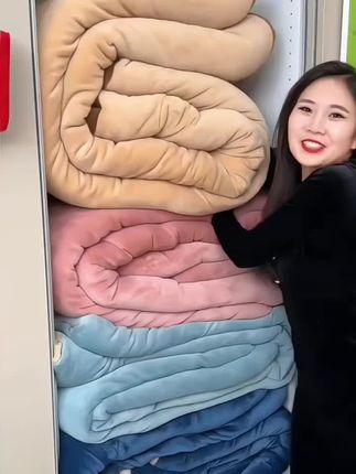 加厚牛奶绒保暖冬被子双面绒被芯冬季单人保暖双人被漫步人生棉被#好物推荐 #牛奶绒被套 #双面绒被子 #暖和整个冬天 #这个冬天不怕冷