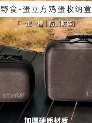 户外加厚防震鸡蛋盒露营防碎蛋托防撞保护便携硬质收纳盒#加厚 #鸡蛋盒 #防摔 #户外 #好物推荐