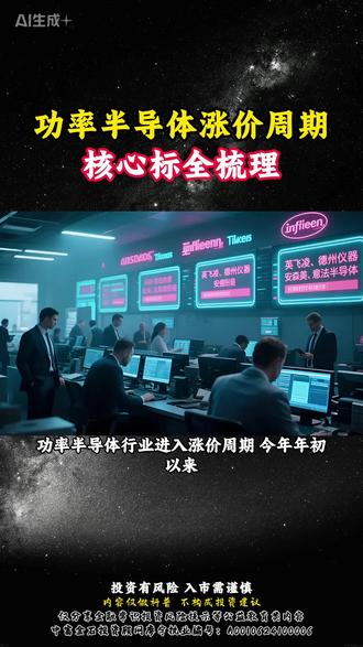 功率半导体梳理 #财经