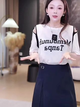 韩系高级感气质半身裙女2025夏季流行新款裤裙开叉百搭显瘦短裙子#显瘦穿搭 #气质穿搭 #小个子穿搭 #不挑年龄不挑身材 #面料柔软舒适