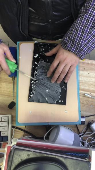 华为平板学习外屏电池更换