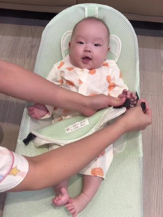 婴儿摇摇椅哄娃神器可折叠可躺多功能哄睡三挡调节 宝宝躺椅摇篮床#创作灵感 #好物推荐🔥 #婴儿