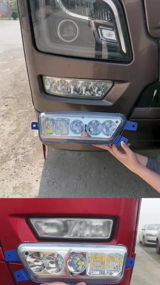 适用于货车解放JH6前雾灯总成#电子防雾大灯#货车雾灯