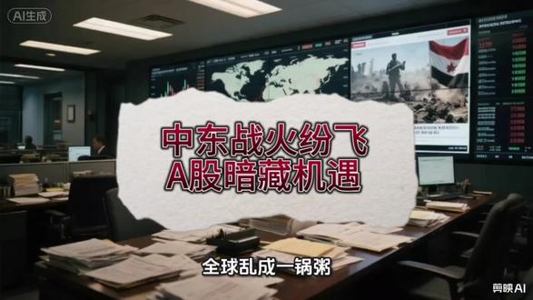 中东战火纷飞,A股暗藏机遇,与国运共舞。
#股民交流 #股市行情