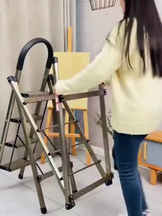 #多功能落地家两用晾衣梯#阳台晾晒被子防滑梯子#耐用登高可折叠衣架#多功能晾衣架 #折叠晾衣架
