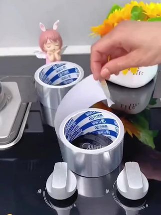 防水防油贴厨房灶台水池缝隙自粘美缝贴卫生间耐高温铝箔防霉胶带#防霉胶带 #防水胶带 #防油胶带 #防油美缝贴 #耐高温胶带