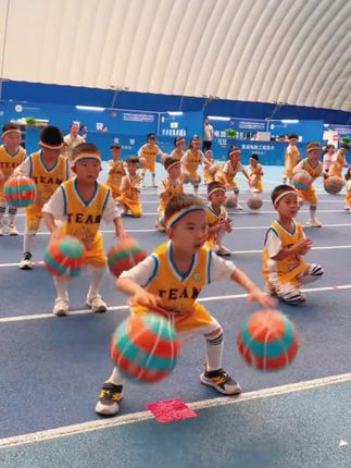 篮球儿童4号5号幼儿园专用弹力球儿童节户外运动耐磨训练皮球定制 #儿童篮球
