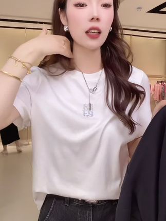 发财t恤 正肩直身版型#女装 #夏季穿搭 #今日分享 #百搭t恤