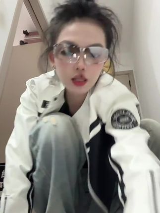 KSKM美式机车皮衣外套女春秋季百搭高级感短款夹克设计感女装上衣#穿搭#穿搭技巧 #穿搭分享 #穿搭日记 #日常分享