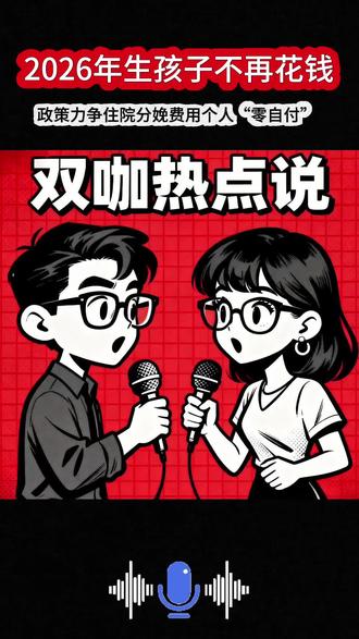 2026年生孩子不再花钱 政策力争住院分娩费用“零自付”!#生育 #财经 #民生 #孕妇 #生孩子
