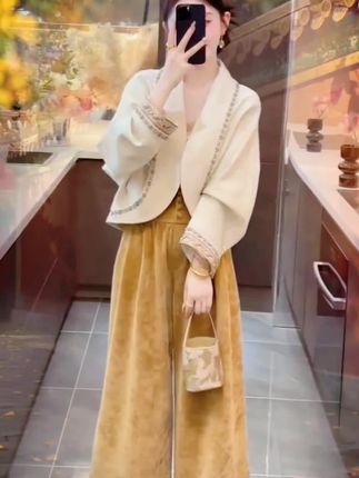 #新中式复古气质两件套 #秋季新款 #新中式穿搭 #国风穿搭 #两件套女装
