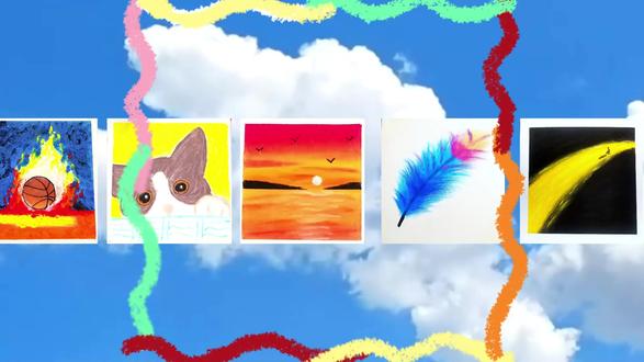 生命是一棵长满可能的树! #油画棒教程 #生命有无限可能 #米兰昆德拉 #布鲁克林有棵树 #黑塞