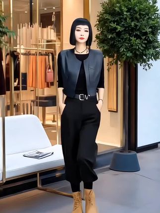 #穿出高级感 #优雅气质 #高级感穿搭 #黑色高级感穿搭 #减龄气质