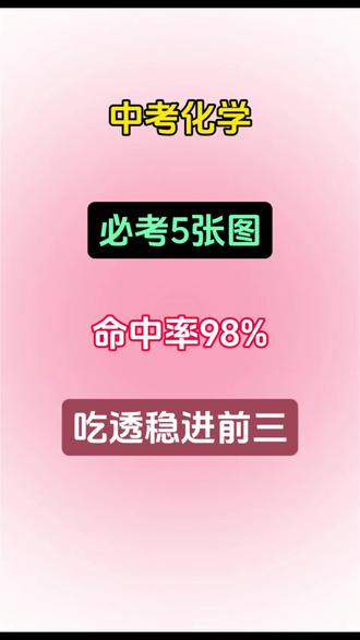 中考化学必考5张图,全部吃透稳进班级前三! #家长必读 #中考化学 #必考考点 #初三化学 #家长收藏孩子受益