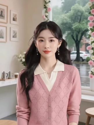 #妈妈穿搭 #秋冬显瘦针织衫#假两件上衣推荐 #中老年时尚穿搭 #秋冬季打底衫必备