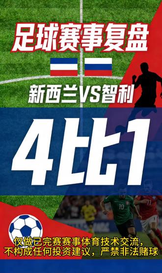 新西兰4:1智利绝非偶然!深度复盘,用数据拆解这场冷门的真实剧本。#足球复盘 #足球赛事分析 #足坛爆冷 #欧赔解析 #足球数据