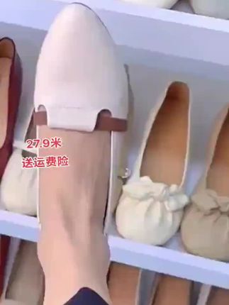 #单鞋 法式复古软皮单鞋女2025春秋新款通勤拼色一脚蹬尖头浅口小皮鞋A6#小皮鞋 #法式单鞋#复古单鞋 #一脚蹬单鞋 @DOU+小助手 @抖音小助手 @DOU+上热门