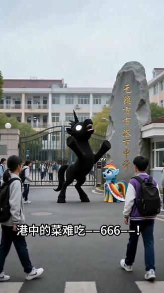 #AI港中校门奇遇记 #随变ai随便玩 #随变app