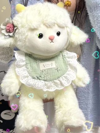 晚安小羊玩偶可爱毛绒玩具公仔布娃娃睡觉抱枕女孩生日礼物送女生#阔爱炸了 #少女心爆棚 #小羊 #玩偶 #毛绒公仔