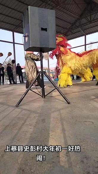 驻马店上蔡县史彭村大年初一玩疯了