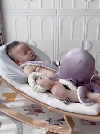 可爱棉章鱼阿姨婴儿抱睡玩偶安抚哄睡宝宝玩具公仔娃娃毛绒八爪鱼#婴儿抱睡 #婴儿抱睡玩偶 #宝宝玩具 #宝宝玩具推荐