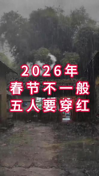 2026 马年春节不一般,哪五类人要穿红?