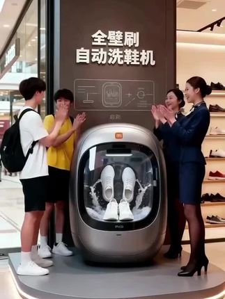 全壁刷多功能自动洗鞋机|解放双手的“洗鞋黑科技” 还在为刷鞋“苦不堪言”?积灰的运动鞋、易脏的小白鞋,蹲在盆边搓到腰酸,鞋边黄渍、鞋缝泥垢却像“顽固钉子户”清不干净——小米有品自动洗鞋机,直接让这麻烦事“一键消失”! 不用手动费力搓刷,按下启动键,“专业洗鞋模式”即刻开启。360°立体水流如同无数把迷你小刷子精准发力,鞋底泥块、鞋面泛黄痕迹全被冲净,连鞋缝里藏着的顽固灰尘也能被“揪”出来洗得干干净净。洗完机器自动脱水,没多久就能拿到干爽透亮的鞋子。 再也不用把时间浪费在刷鞋上!省下来的功夫,不如窝在沙发上歇一歇、追部喜欢的剧——这才是懒人该有的“洗鞋自由”,真正帮你轻松解放双手! #好物推荐🔥 #小米有品 #懒人洗鞋 #家居黑科技 #居家必备