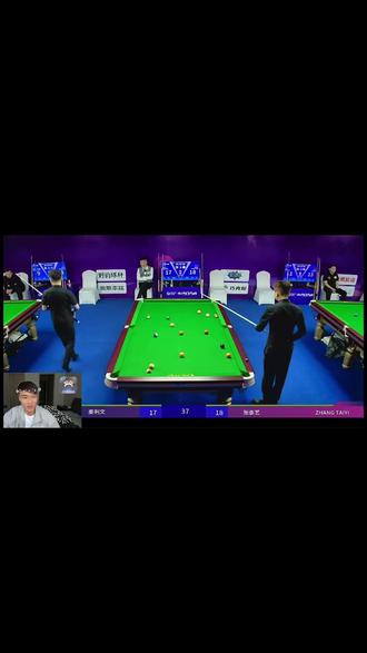 秦利文张泰艺最后一局,秦利文遗憾止步,你已经证明自己了强哥#秦利文 #乔氏五百万总决赛 #竞技体育