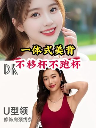 #一体式背心#美背#自带胸垫 #弹性好 #女装