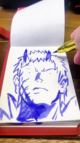 每日一画!今天是火影忍者宇智波带土!有喜欢的吗? #真实生活分享计划 #火影忍者 #带土 #手绘 #抖音二创激励计划