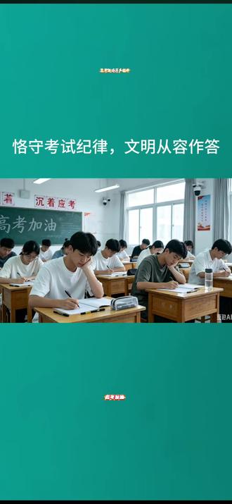 高考考场规则,考生多听几遍,从容面对,轻松应对#高考报名咨询 #高考考前注意事项