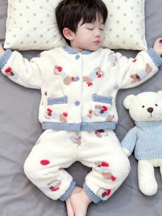 #高品质童装 #儿童家居服 #萌娃穿搭 #母婴好物 #加绒保暖