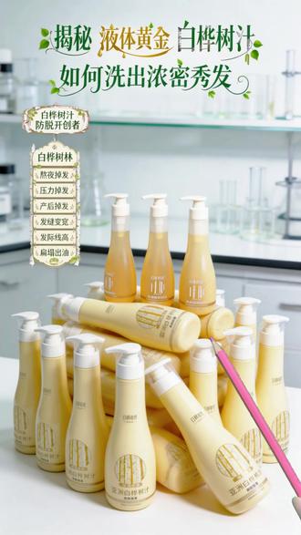 守住你的发量 白桦树汁原液防脱洗发水强根健发超值版