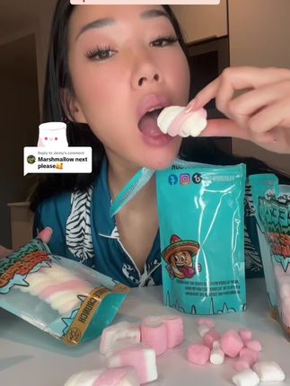 嘎吱嘎吱的快乐,冻干棉花糖#吃货日常