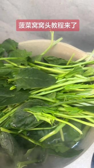 六零,七零最爱菠菜窝窝头蘸蒜泥开始做起来了#晒出我亲手做的美食 @抖音小助手