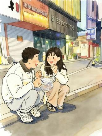 简简单单的婚礼 轰轰烈烈的幸福#绘画 #情感 #歌曲樱花最美是飘落 #婚姻