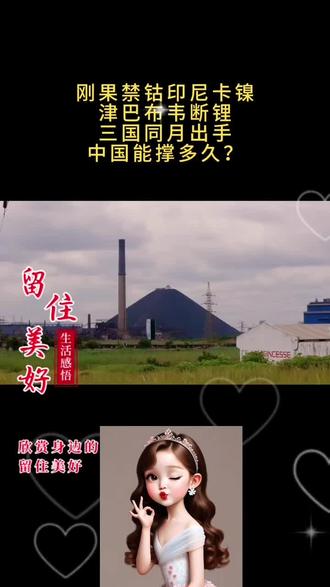 刚果🈲钴,印尼卡镍津巴布韦断理,三国同月出手,中国能撑多久?