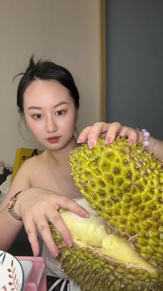 沉浸式|9.9一斤的泰国金枕,如何? 六斤,出肉率38%#榴莲 #吃货日常 #吃货 #vlog日常 #解压