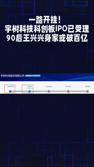 一路开挂!宇树科技科创板IPO已受理,90后王兴兴身家或破百亿