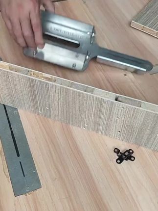 平睿二合一开槽模具不锈钢开槽模具二合一开槽模具支架加厚耐用#装修工具 #木工工具 #木工辅助切割