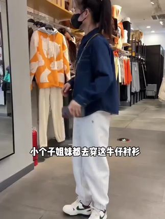 #小个子穿搭#复古牛仔衬衫#加绒倮暖#秋冬穿搭#内搭外穿都好看