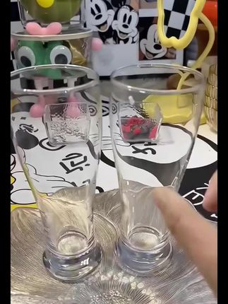 大号啤酒杯加厚玻璃杯啤酒杯扎啤杯无把水杯网红酒杯#啤酒杯 #啤酒杯套装 #啤酒杯厂家