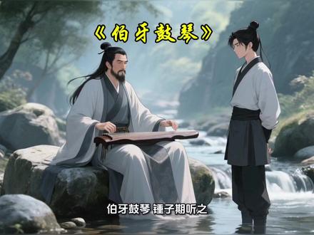 《伯牙鼓琴》:伯牙鼓琴,锺子期听之。方鼓琴而志在太山,锺子期曰:“善哉乎鼓琴,巍巍乎若太山。” 少选之间而志在流水,锺子期又曰:“善哉乎鼓琴,汤汤乎若流水。” 锺子期死,伯牙破琴绝弦,终身不复鼓琴,以为世无足复为鼓琴者。
翻译:伯牙弹琴,锺子期在一旁聆听。当伯牙弹琴时心中想着泰山,锺子期赞叹道:“弹得真好啊!气势如同巍峨的泰山耸立眼前。” 过了一会儿,伯牙心中又想到流水,锺子期又说:“弹得真好啊!流淌的气势如同浩浩荡荡的江河奔腾不息。” 后来锺子期去世,伯牙便摔破古琴、扯断琴弦,一生不再弹琴,认为世上再没有值得他为之弹琴的人了。
总结:《伯牙鼓琴》以简短的故事,构建了中国文化中最动人的 “知音” 意象:它既是对纯粹友谊的赞美,也是对艺术与精神共鸣的深刻诠释。从文学典故到日常用语,“伯牙绝弦”“高山流水” 已超越故事本身,成为一种文化基因 —— 提醒人们在追寻物质与功利的世界里,仍需守护精神的契合与情感的真诚。正如琴声虽逝,知音的精神却通过文字流传千年,成为中国人对 “知己” 最浪漫的想象。