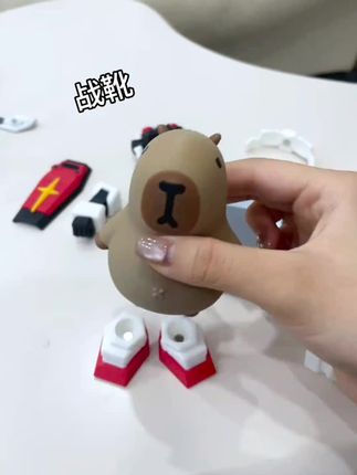 这玩意我能玩一下午#卡皮巴拉 #高达 #玩个很新的东西@DOU+好生意 @DOU+小助手
