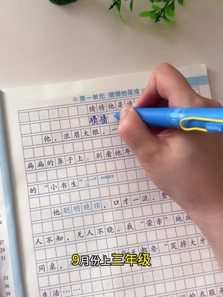 300字作文是#三年级 开学的重难点,假期准备一套同步作文,#练字帖,练字的同时又学了写作方法,开学写作很轻松#同步作文