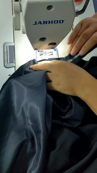 盖齿拉链的做法#服装加工