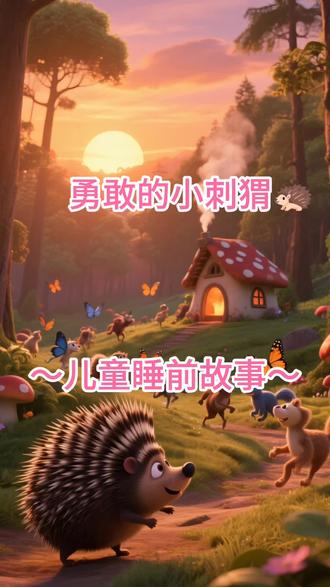 勇敢的小刺猬#儿童睡前故事
